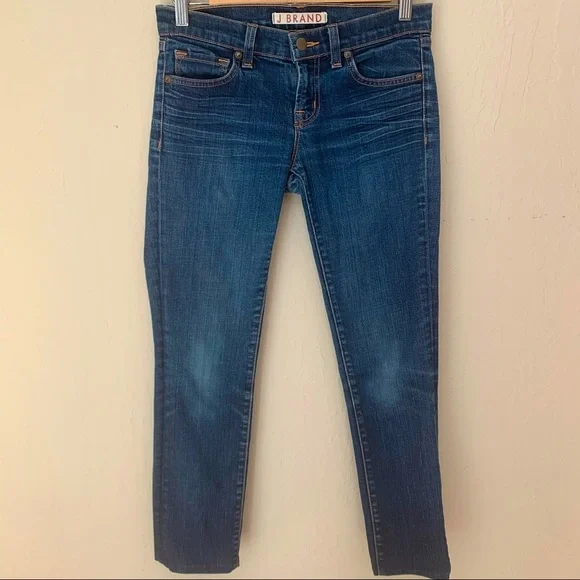 J BRAND Low-Rise Pencil Leg Ink Skinny Jeans Short Inseam Hemmed - Picture 2 of 15